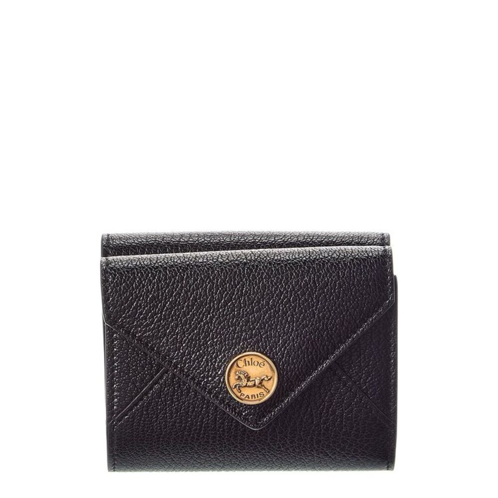 Chloé Envelope Small Leather Card Case, Black